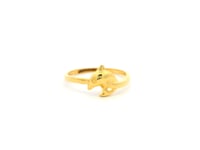 Cheerful Dolphin Gold Ring
