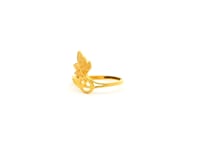 Riveting Petal Gold Ring for Women