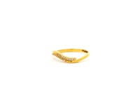 Alluring Twirl Gold Ring for Women