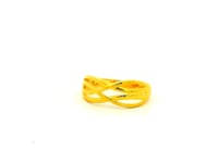 Trendy Twirl Gold Ring