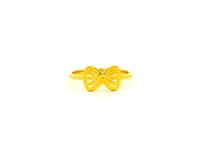 Delicate Bow Gold Ring