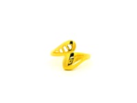 Glimmering Twirl Gold Ring