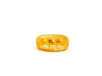 Enigmatic Glow Gold Ring