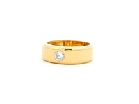 Rugged Radiance 14K Rose Lab Grown Diamond Ring  For Men