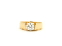 Mighty Modish 14K Rose Lab Grown Diamond Ring  For Men