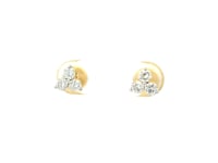 Clover Glitter Lab Grown Diamond Earrings