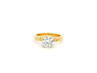Minimalist Shimmer Lab Grown Diamond Ring For Women