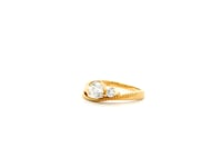 Elegant Swirl Lab Grown Diamond Ring