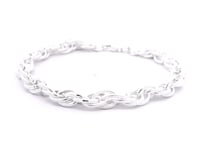 Luxe Glow Men Silver Bracelet