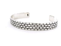 Stout Shine Silver Kada for Men