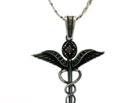 Modern Gothic Silver Pendant for Men