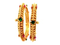 Royal Stone Gold Plated Bangles