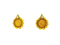 Golden Bloom Gold Plated Earrings