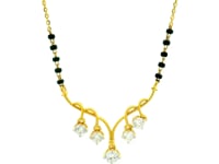 Minimalistic Charm Lab Grown Diamond Mangalsutra