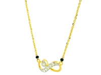 Swirling Elegance Lab Grown Diamond Mangalsutra