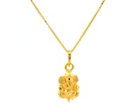 Celestial Ganesha Glow Gold Pendant