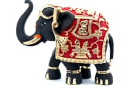 Artistic Harmony Silver Elephant Statue
