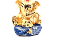 Divine Grace Golden Silver Lord Ganesha Statue