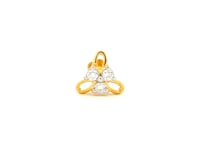 Glimmering Clover Lab Grown Diamond Nosepin