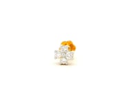 Radiant Clover Lab Grown Diamond Nosepin