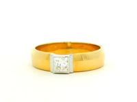 9K Lab Grown Diamond Ring For Men
