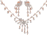 9K Lab Grown Diamond Necklace Set