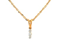 Sleek Shimmer Gold Pendant