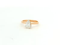 Chic Shimmer 14K Lab Grown Diamond Ring For Women