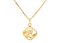 Floral Grace Gold Necklace
