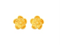 Ritzy Blossom 9K Gold Studs