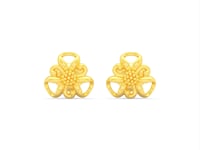 Flora Beam 9K Gold Studs