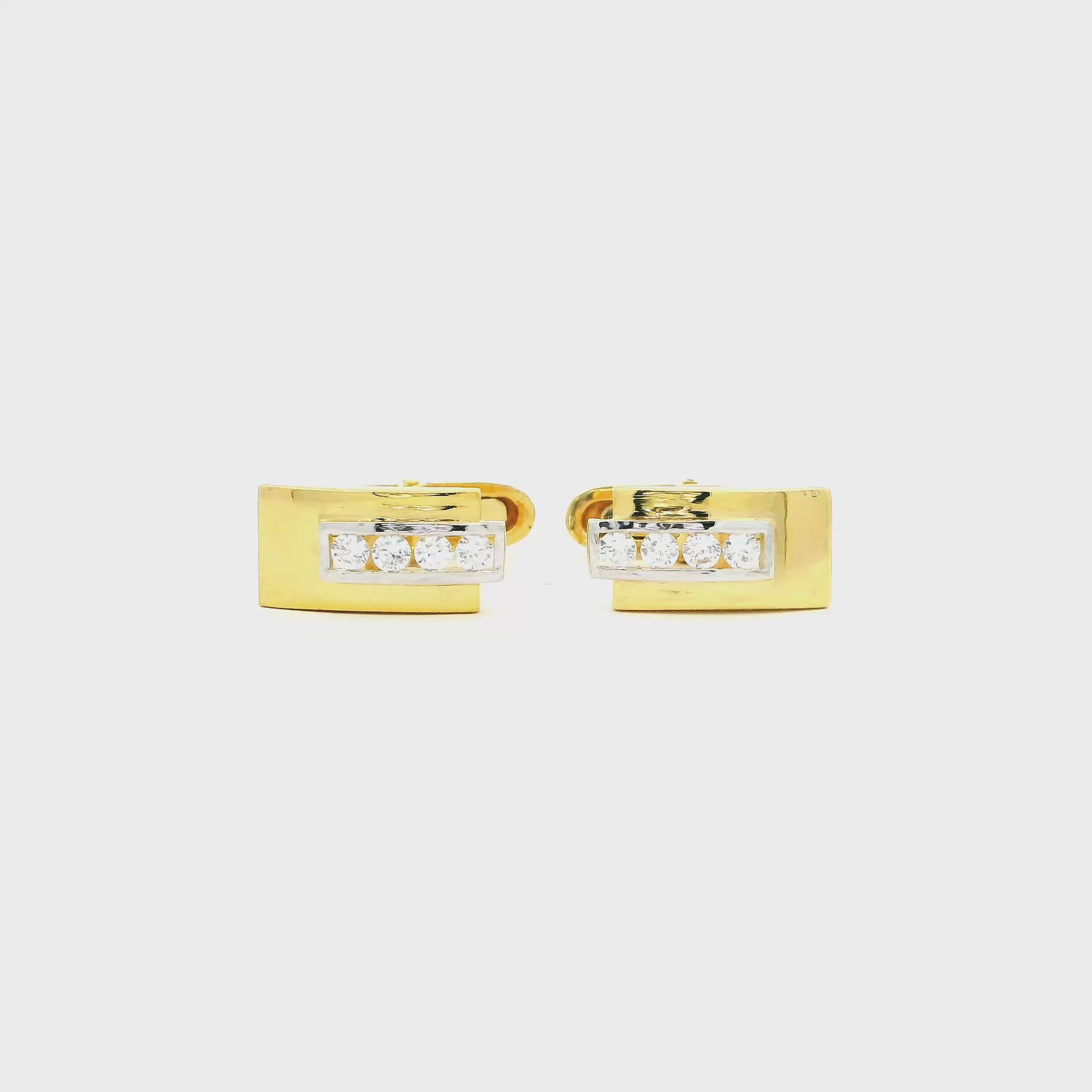 Shimmering Radiance Gold Cufflinks