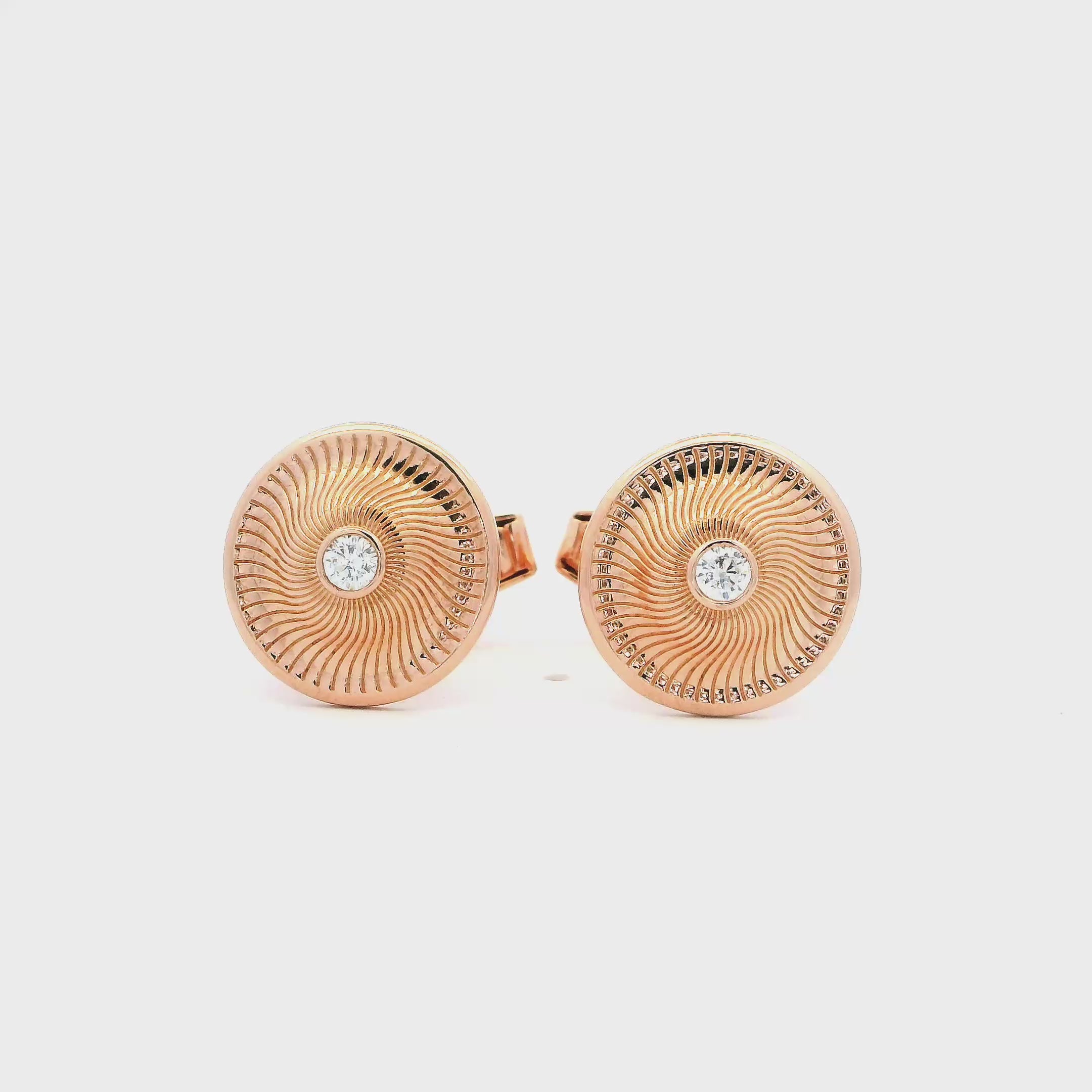 Mighty Zeal Rose Gold Cufflinks for Men