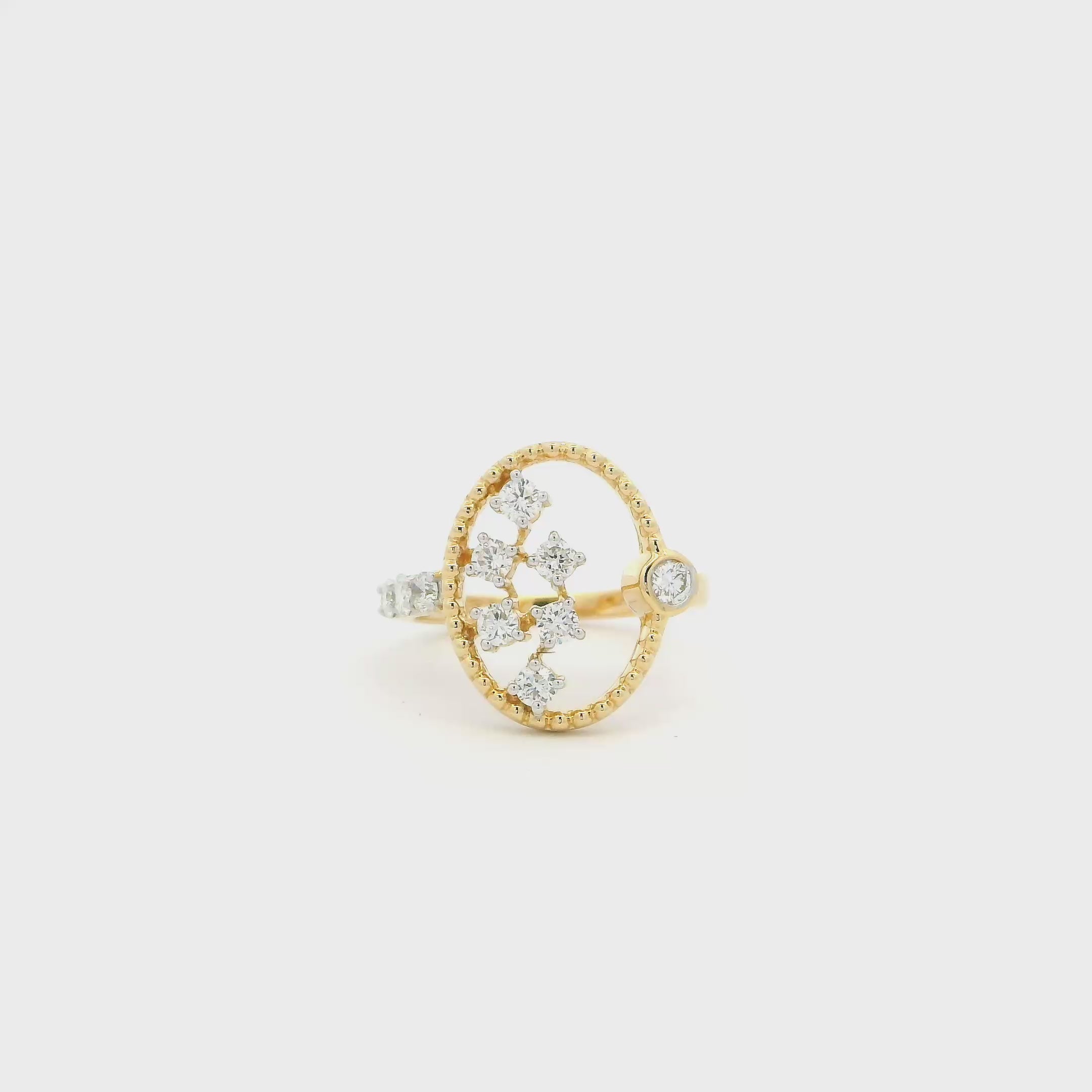 Shimmer in Brilliance 14K Lab Grown Diamond Ring For Women