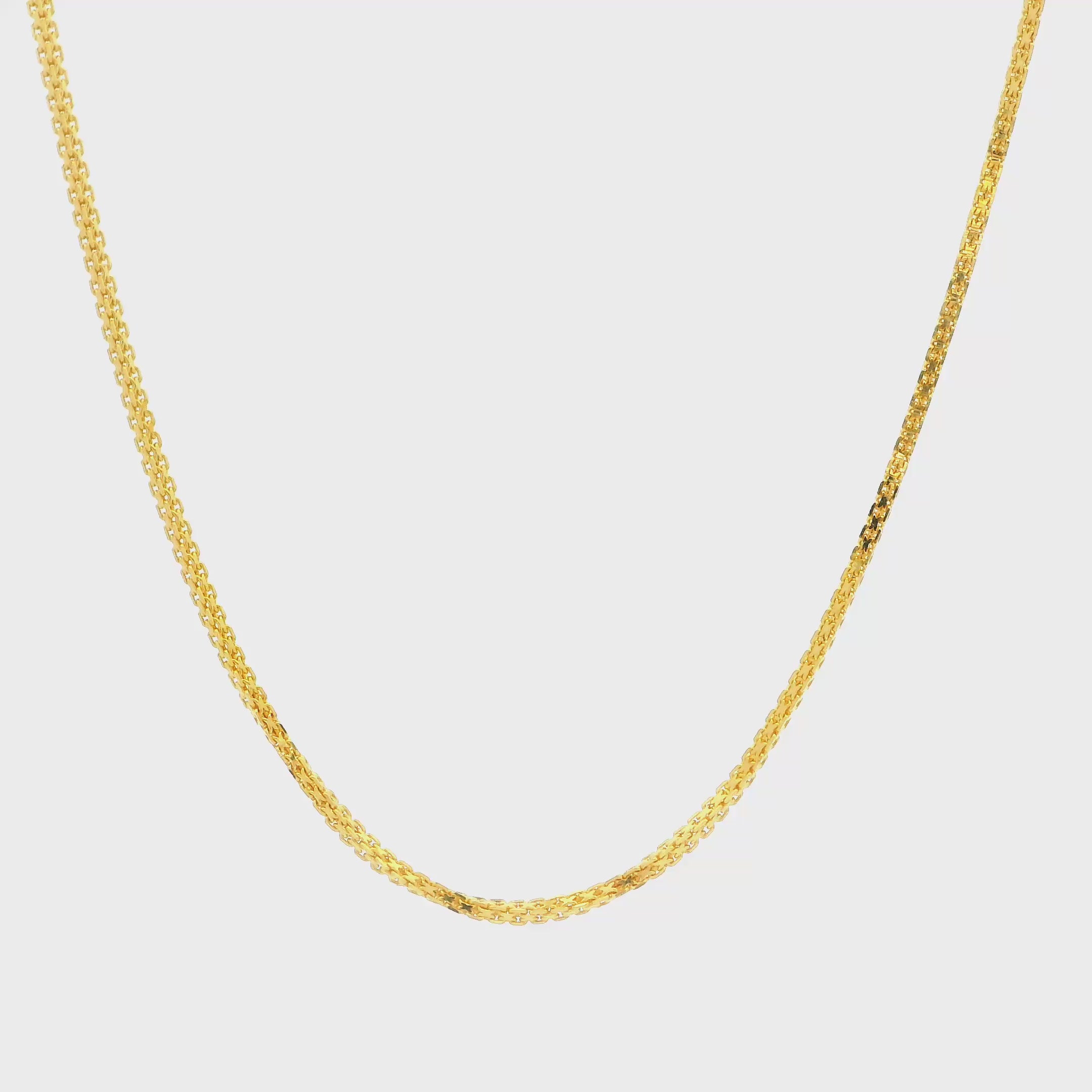 22K Gracile Glow Gold Chain for Women