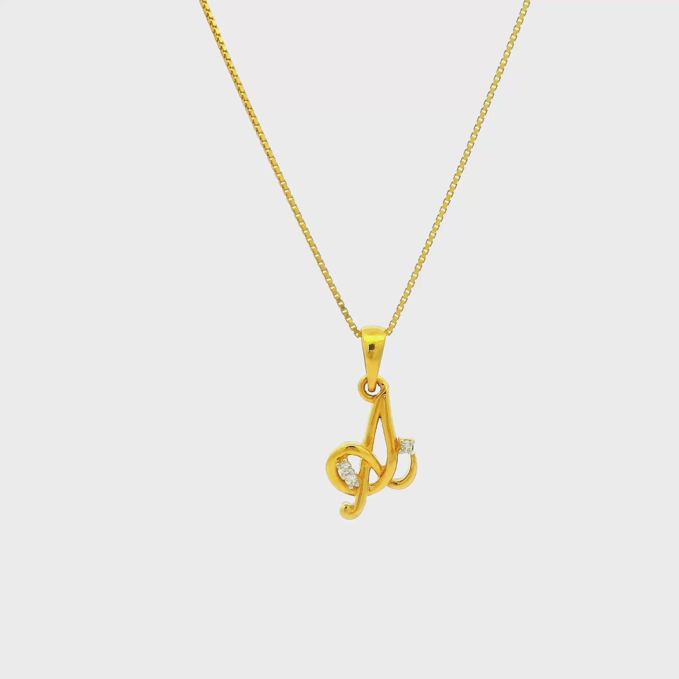 Aesthetic Charm Gold Pendant