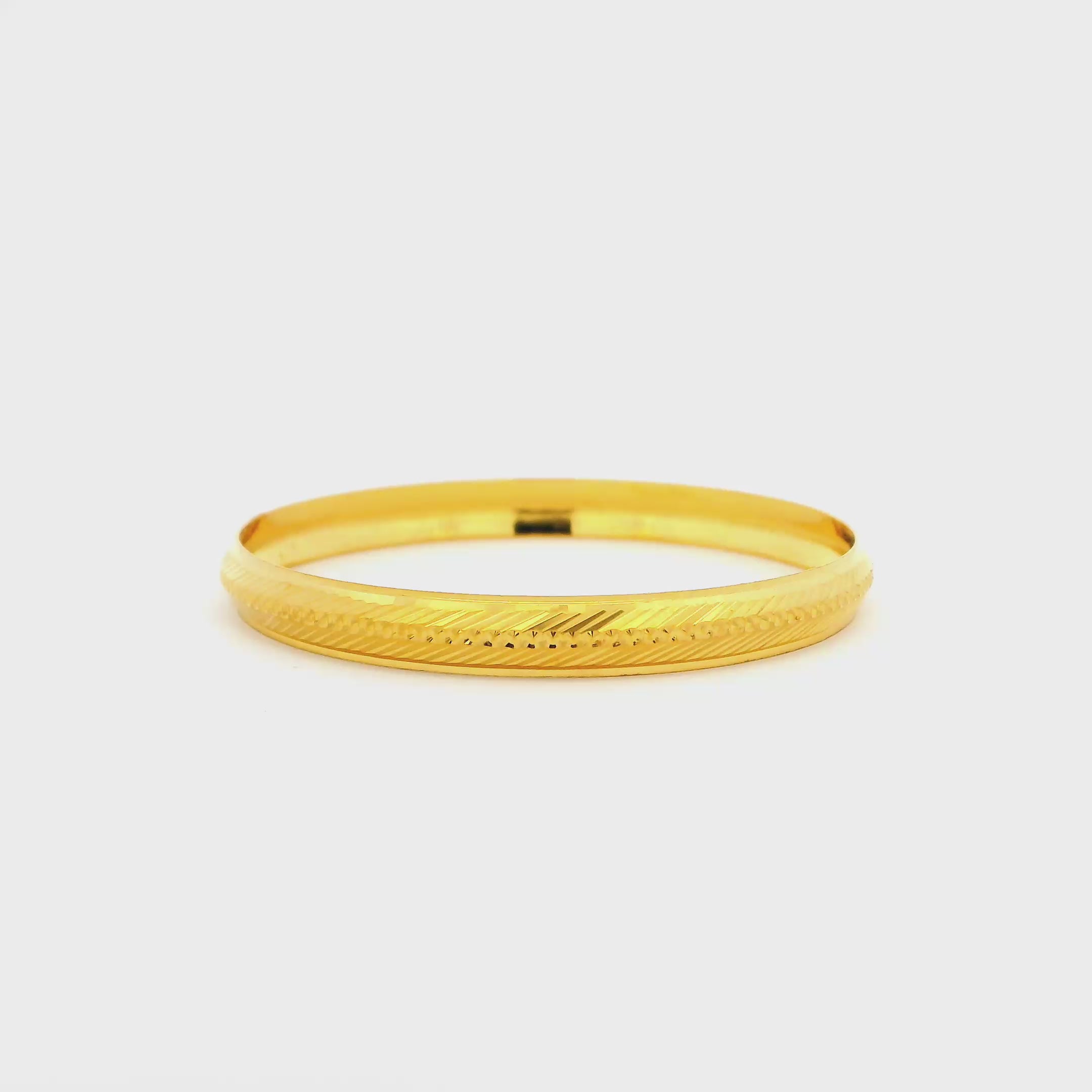 Tiny Charm Gold Infant Bangle