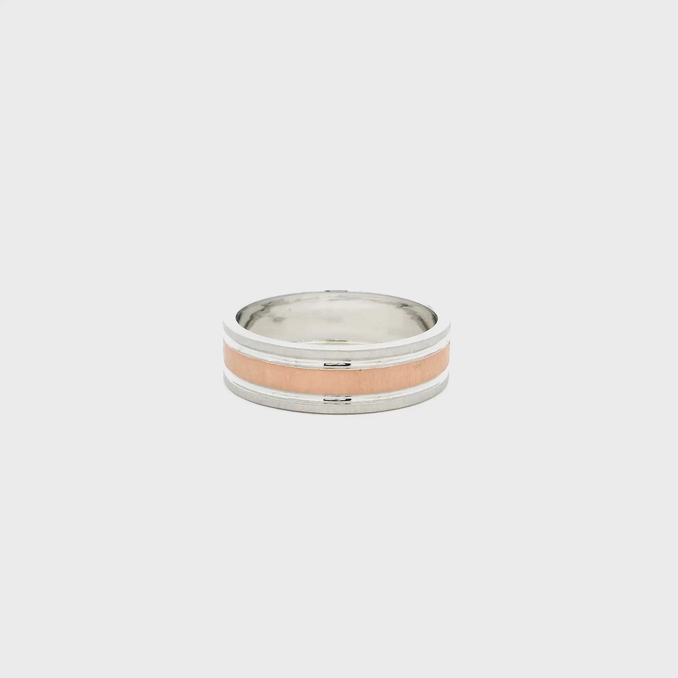 Urban Glow Rose Gold Ring for Men