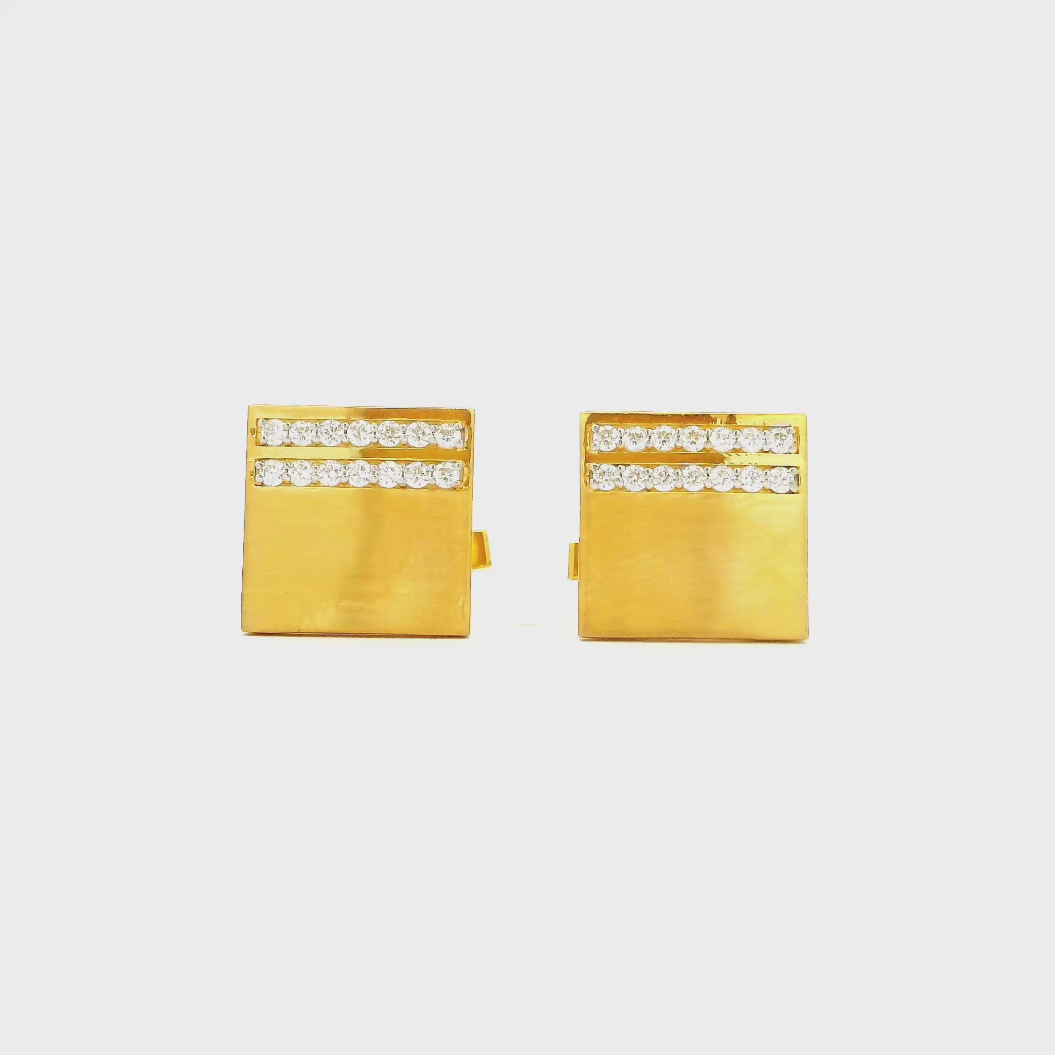 Luxurious Shine Gold Cufflinks