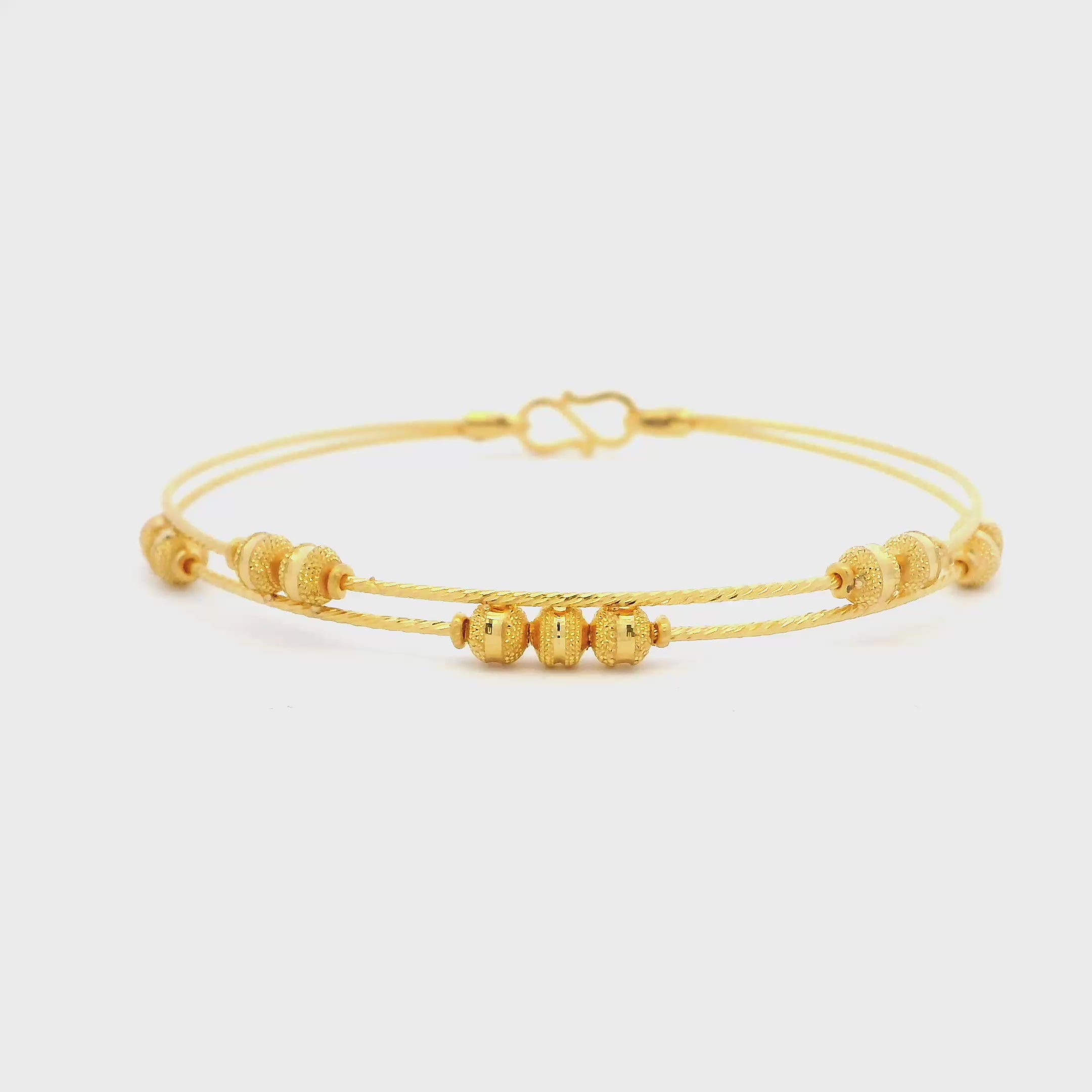 Charming Glow 22K Gold Bracelet for Women