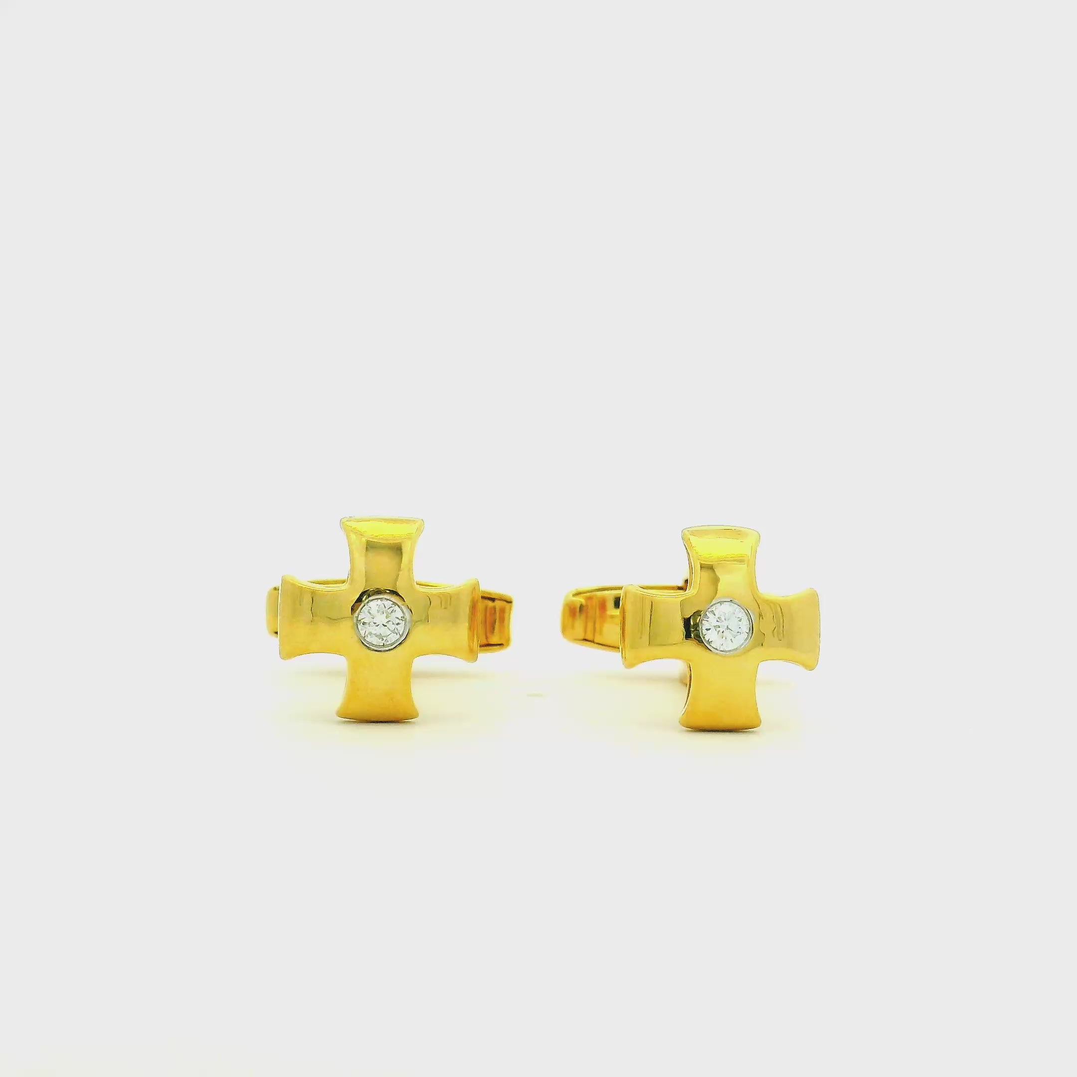Mens Gold Cufflinks