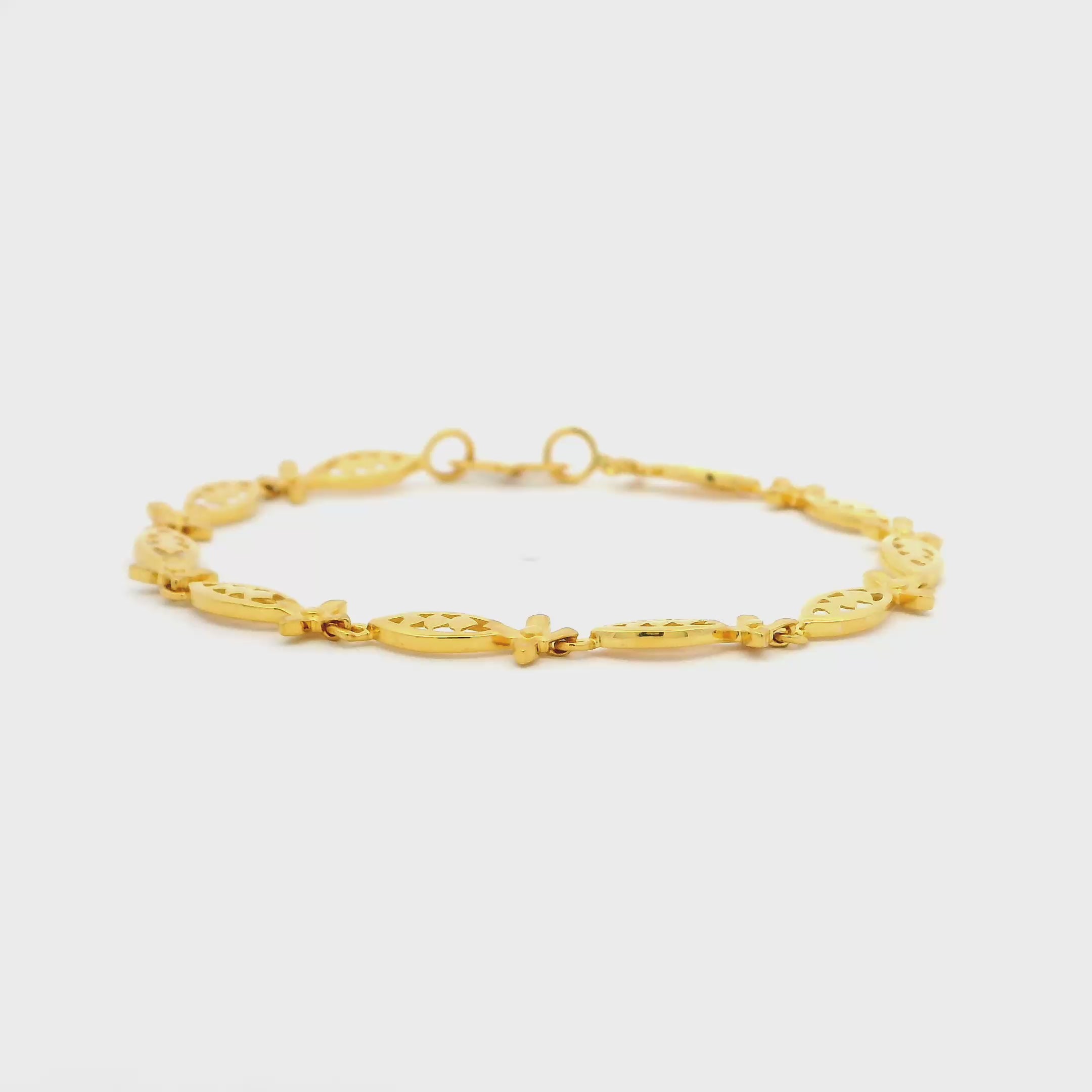Delicate Gleam Gold Bracelet for Women