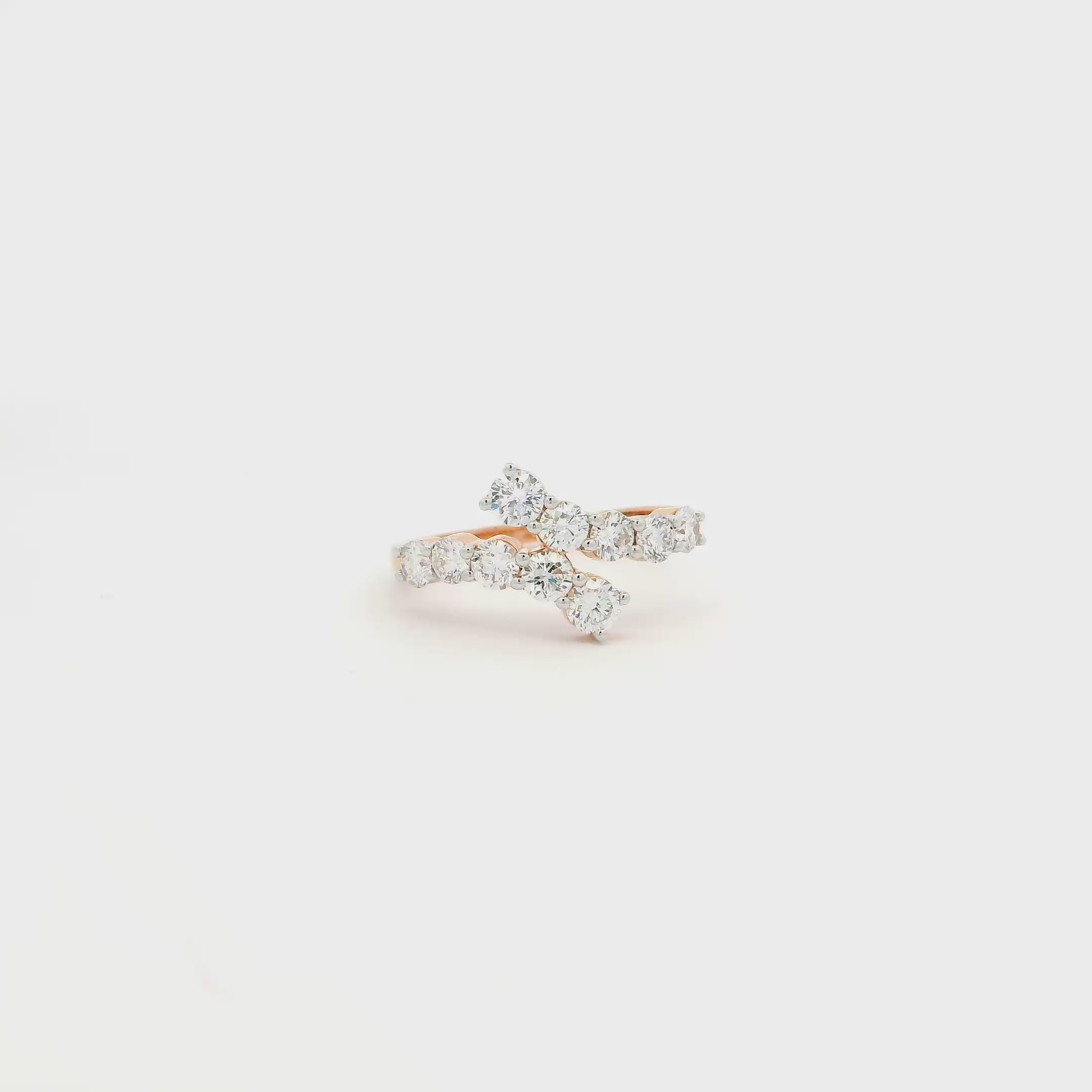 Pristine Dazzle 14K Lab Grown Diamond Ring For Women