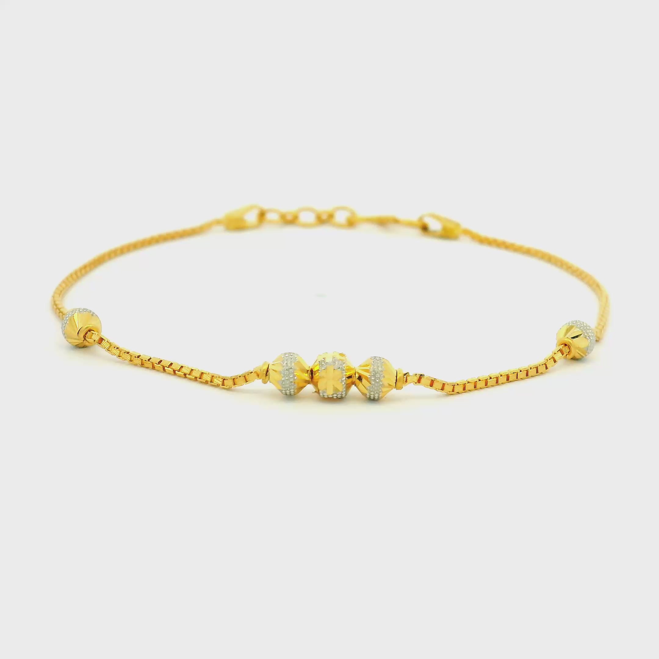 Glimmering Simplicity Gold Bracelet