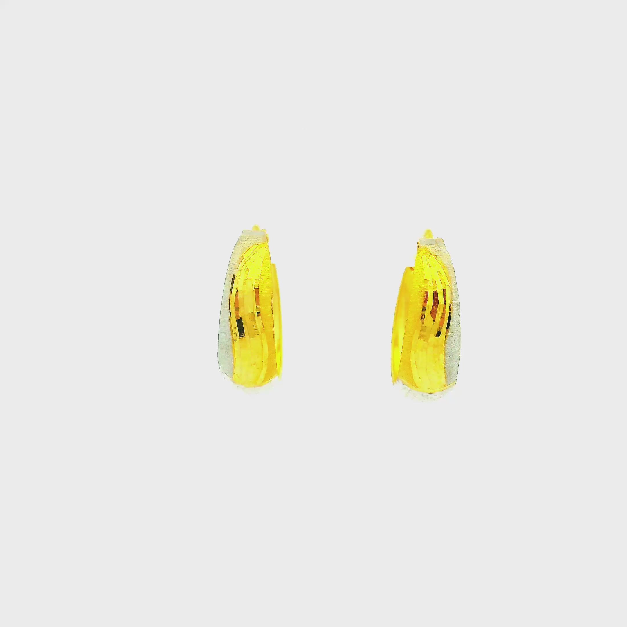 Modern Glam Gold Hoops