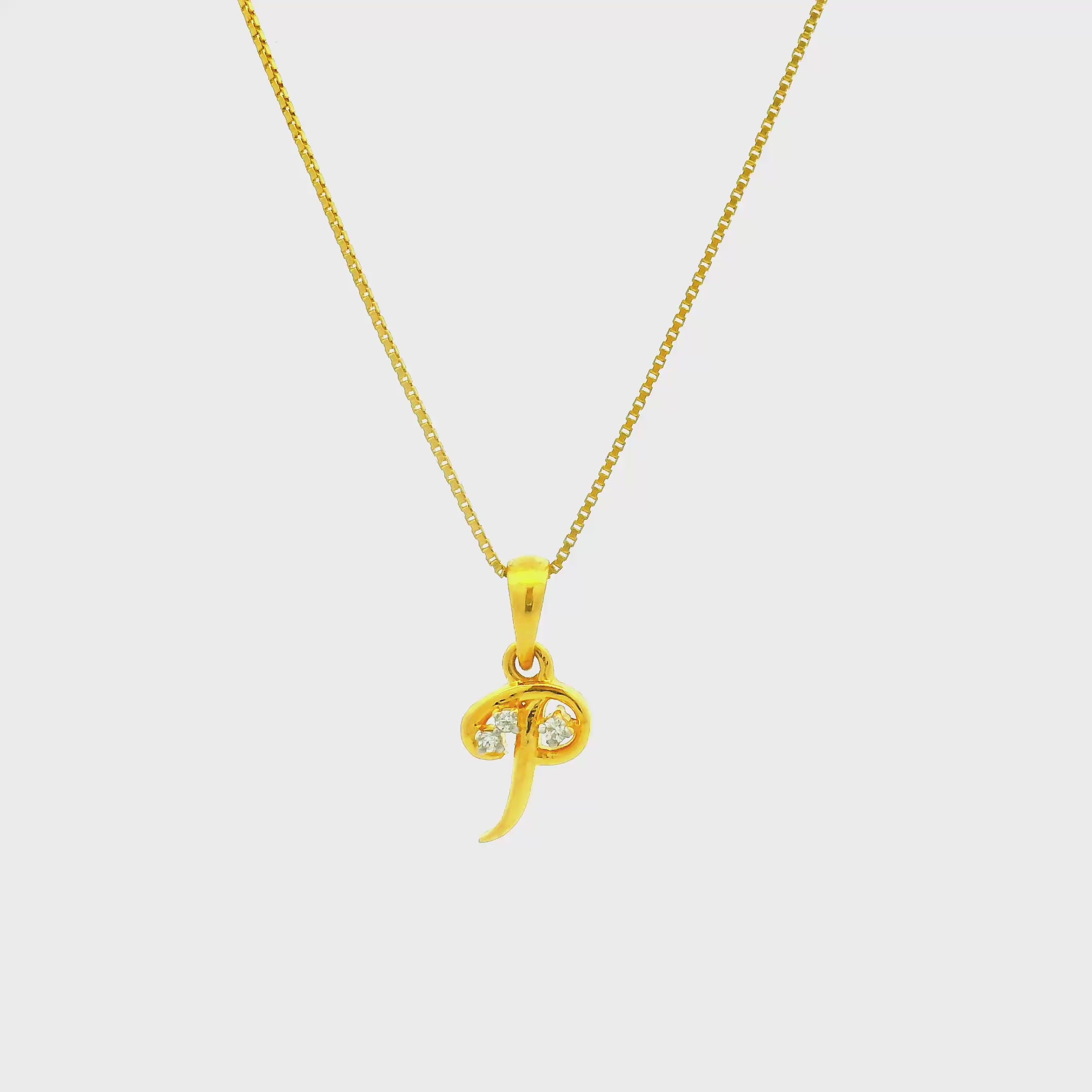 Effortless Elegance Gold Pendant for Women