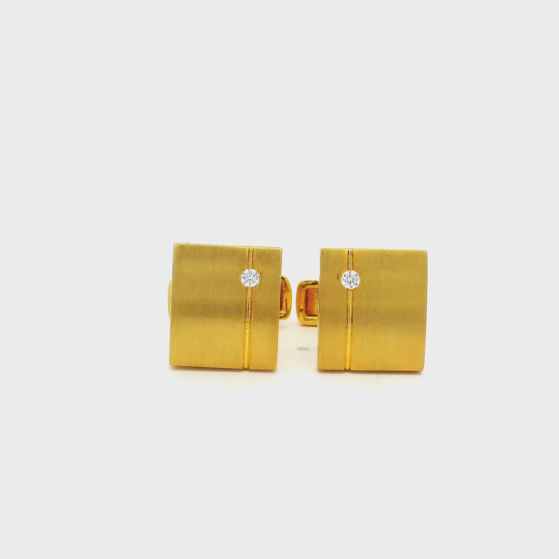 Mens Gold Cufflinks