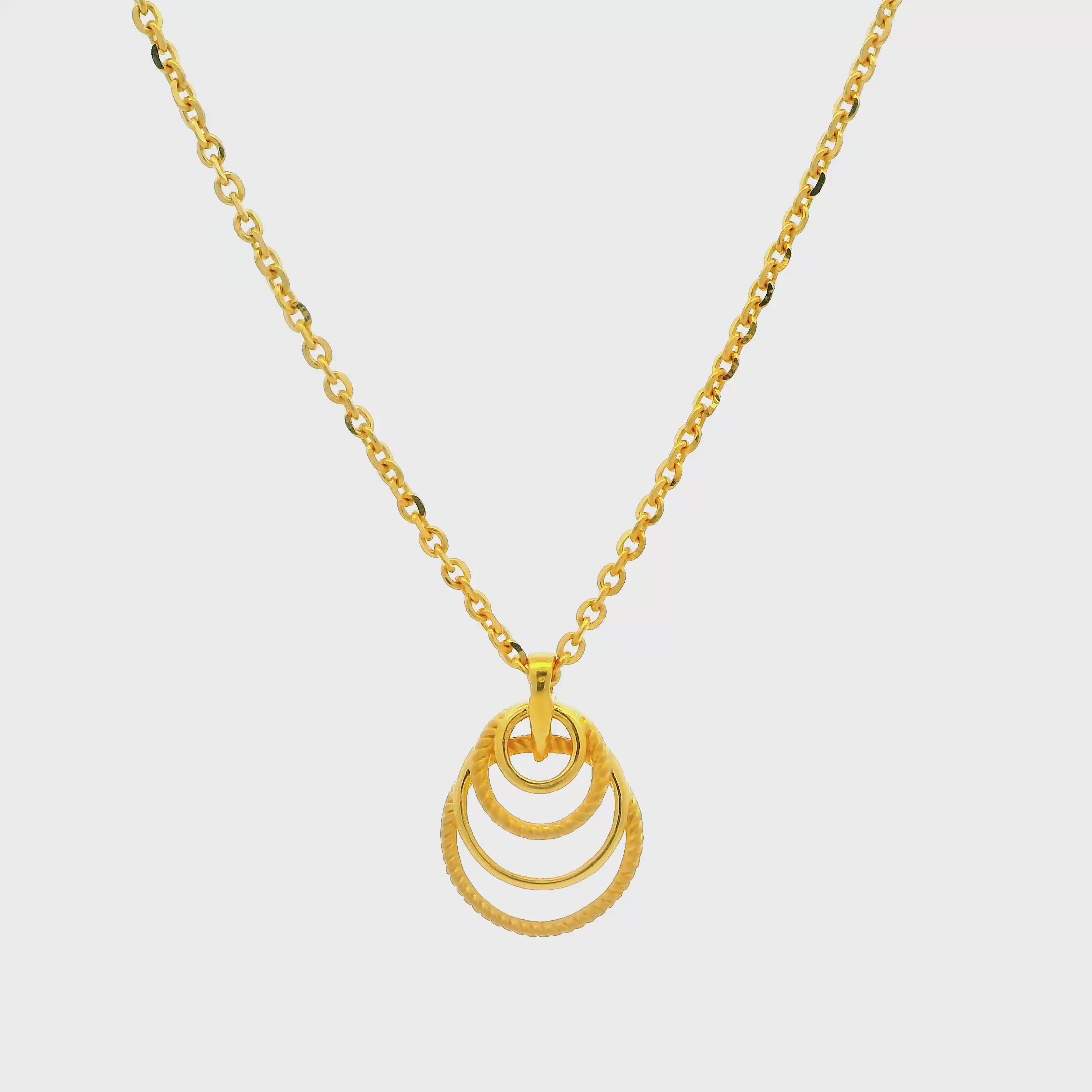 Glorious n Chic Gold Necklace Set