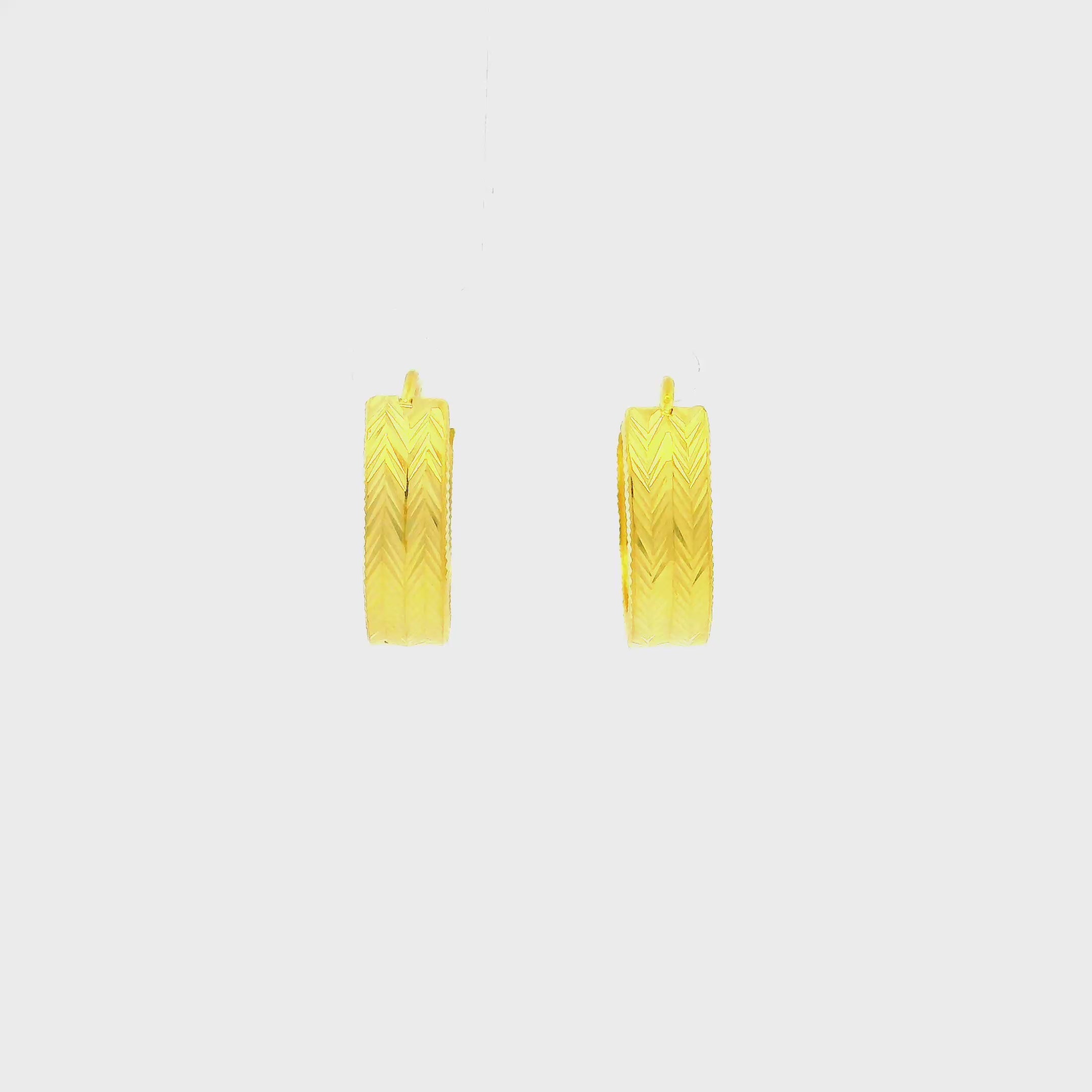 Glorious Lustre Gold Hoops