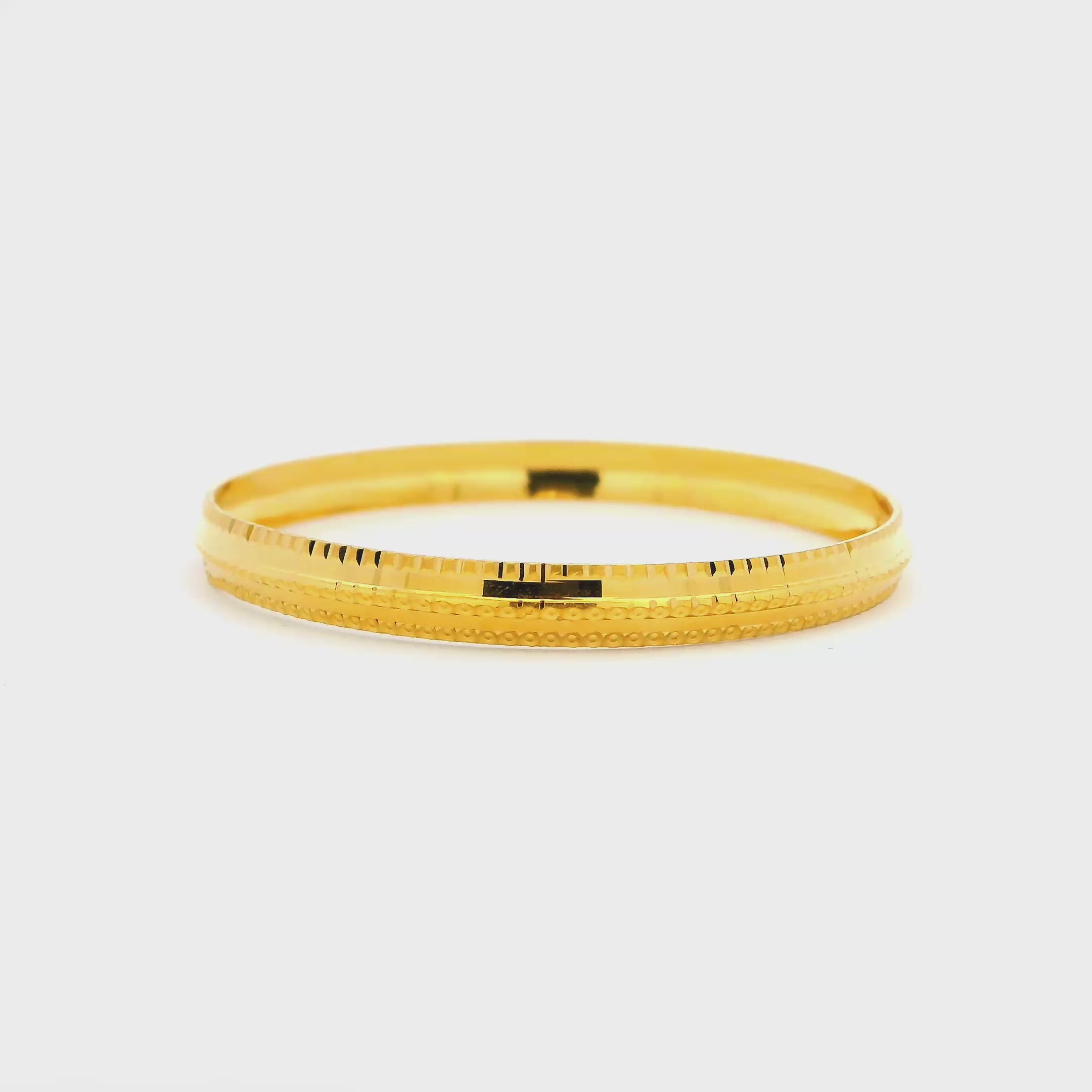 Adorable Shine Gold Infant Bangle